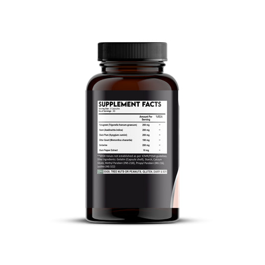 HealthyGlucoseCapsuleSupplementsFacts