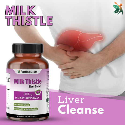 Milk Thistle Liver Detox 900mg capsules | Vedapulse - Vedapulse