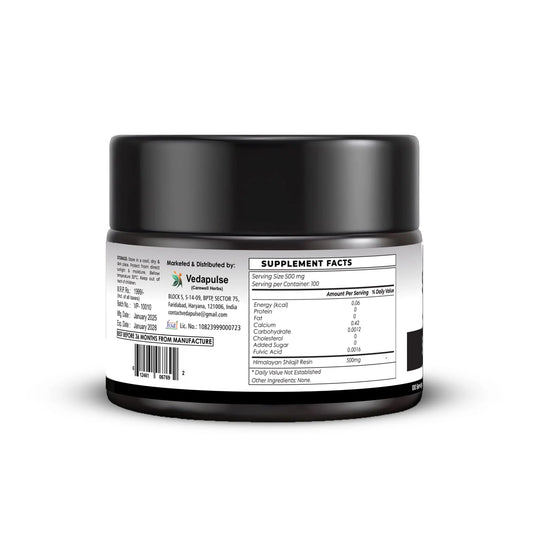 Shilajit Resin 100 Servings of 500mg | Vedapulse - Vedapulse