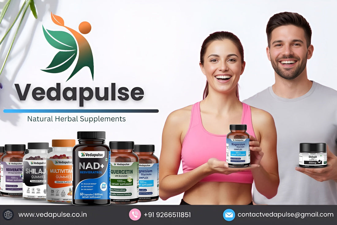 Vedapulse natural herbal supplements introduces premium wellness with shilajit resin & magnesium capsules
