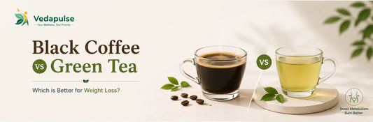 Black coffee vs green tea for weight loss compared side by side