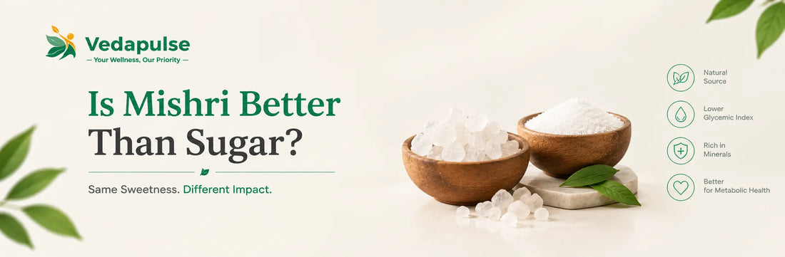 Is mishri better than sugar? Comparison of mishri and sugar for health and blood sugar impact.