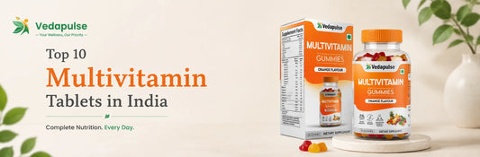 Top 10 multivitamin tablets in India for daily nutritional support, featuring popular multivitamin products.