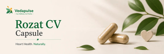 Rozat CV capsule with natural ingredients and heart health messaging