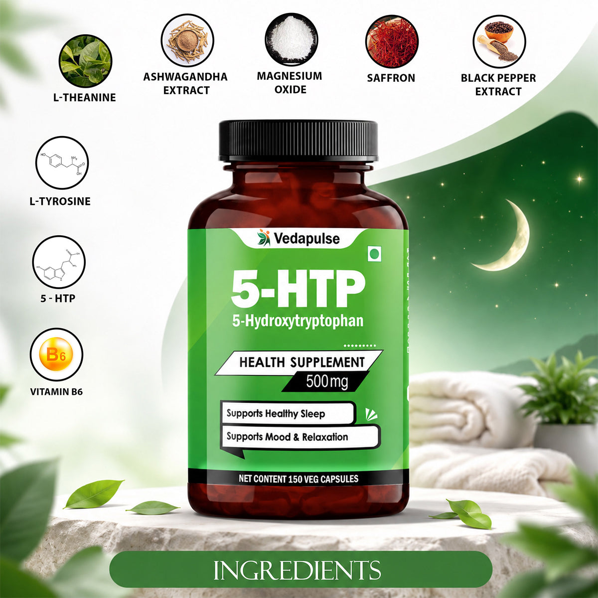 5-Hydroxytryptophan500mgCapsuleIngredients