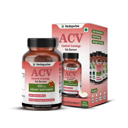 ACV Craving Control + Fat Burner | 90 Capsules | Vedapulse - Vedapulse