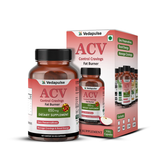ACV Craving Control + Fat Burner | 90 Capsules | Vedapulse - Vedapulse