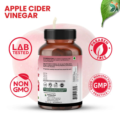 Apple Cider Vinegar 650mg Capsules - Pure & Natural | Vedapulse - Vedapulse