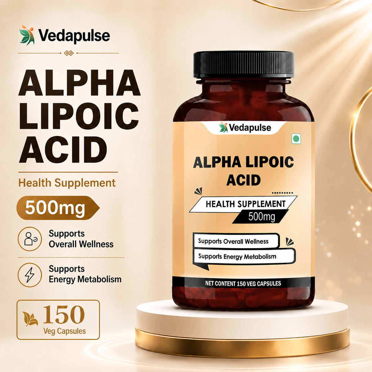 AlphaLipoicAcid500mgCapsulesOverallWellnessSupplement