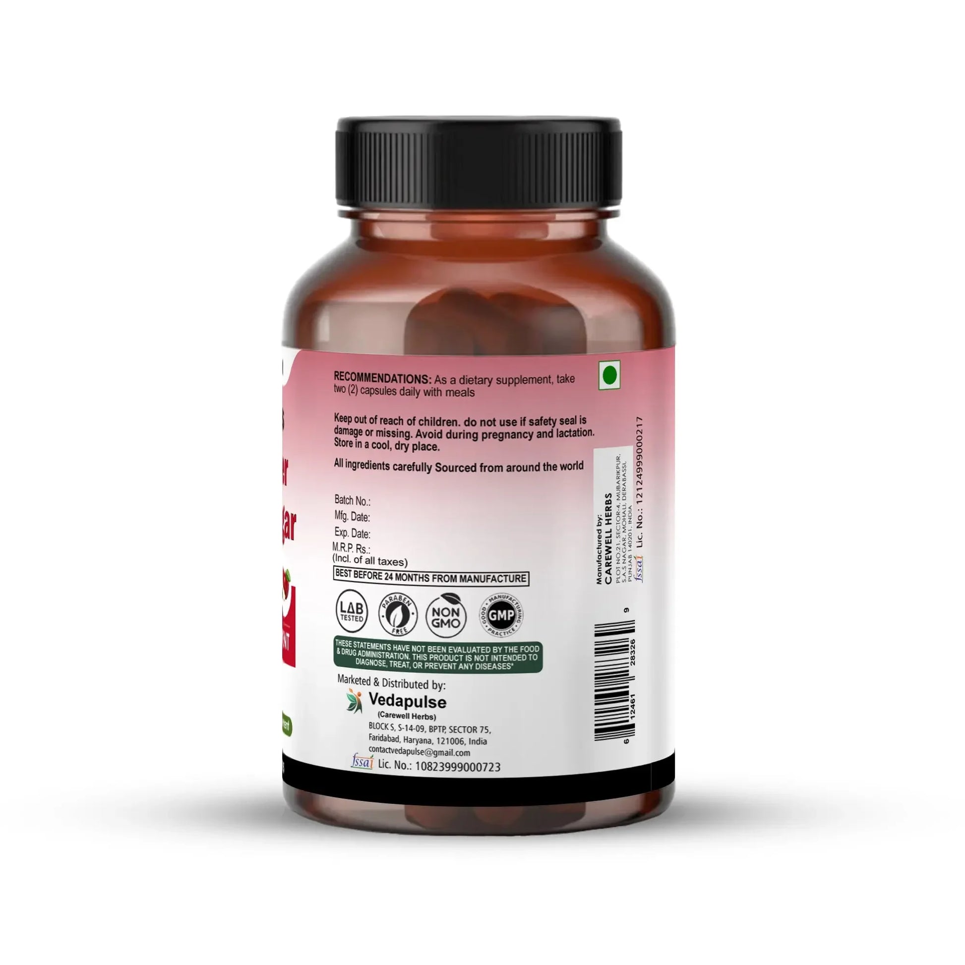 Apple Cider Vinegar 650mg Capsules - Pure & Natural | Vedapulse - Vedapulse