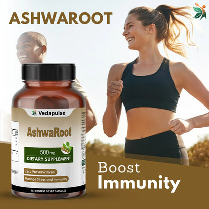 Ashwaroot 500mg Capsules by Vedapulse - Vedapulse