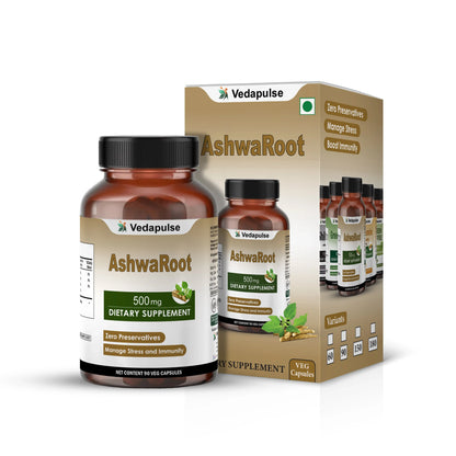 Ashwaroot 500mg Capsules by Vedapulse - Vedapulse