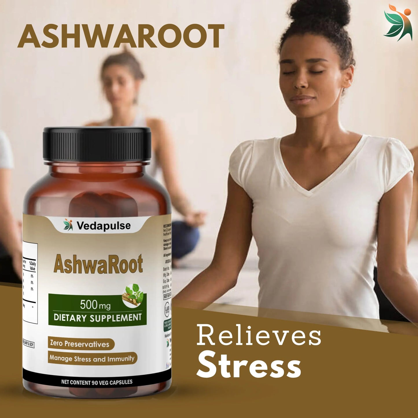 Ashwaroot 500mg Capsules by Vedapulse - Vedapulse