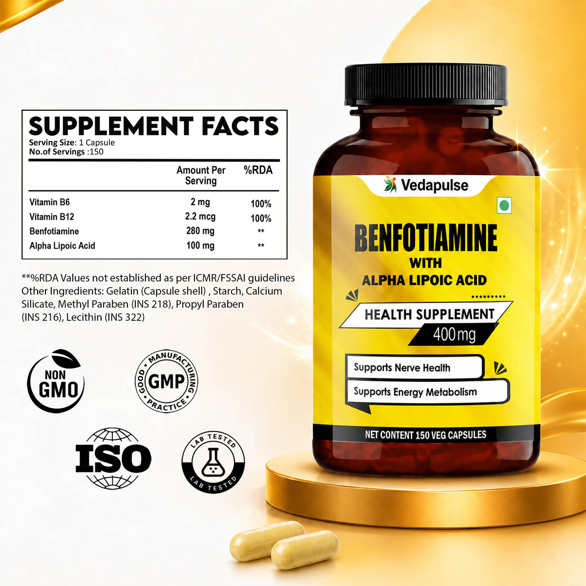 Benfotiamine150CapBottleSupplementFacts