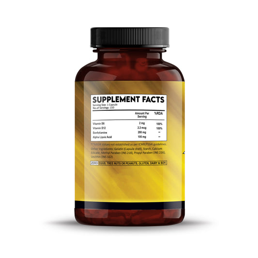 Benfotiamine150CapBottleSupplementFactsSide