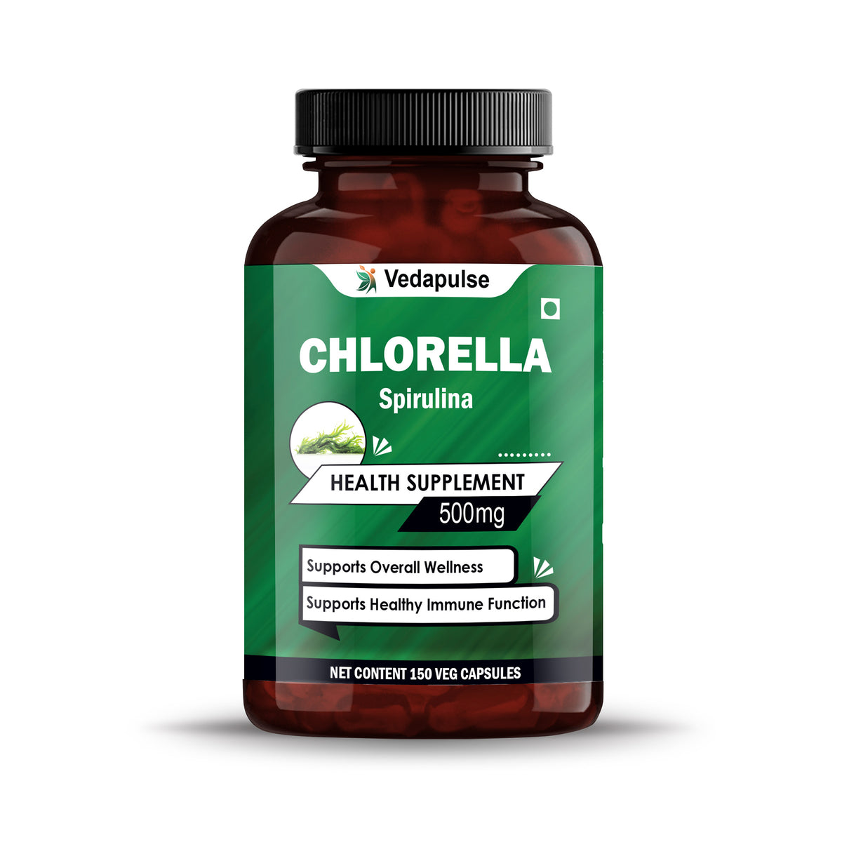 ChlorellaSpirulina500mgCapsuleBottleFrontSide