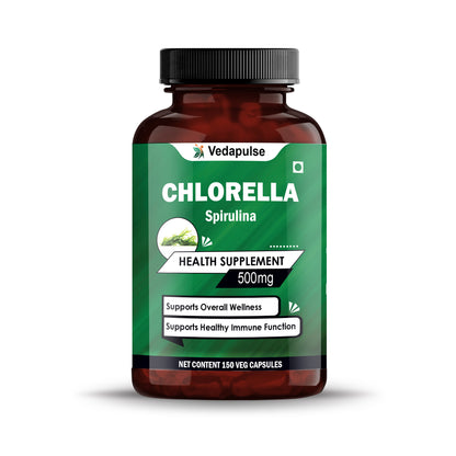 ChlorellaSpirulina500mgCapsuleBottleFrontSide