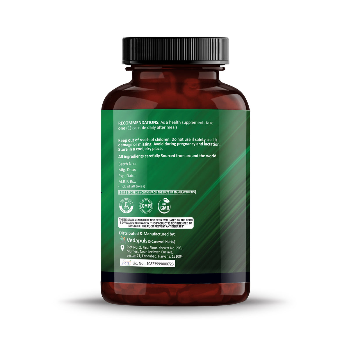 ChlorellaSpirulina500mgCapsuleBottleLeftSide
