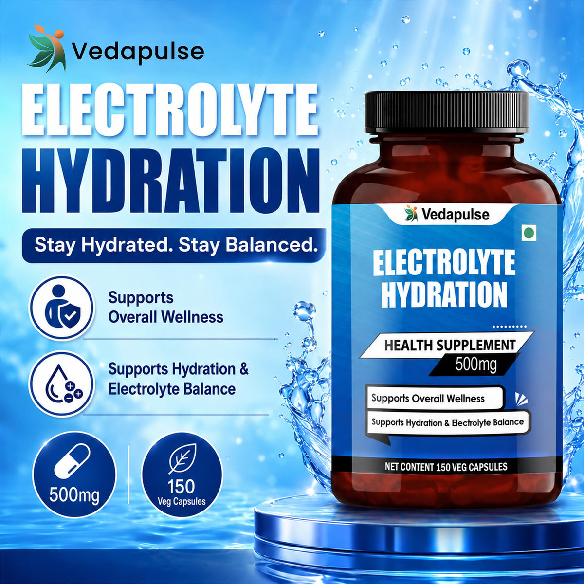 ElectrolyteHydration500mgOverallWellness