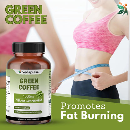 Green Coffee 1000mg Capsules | Vedapulse - Vedapulse