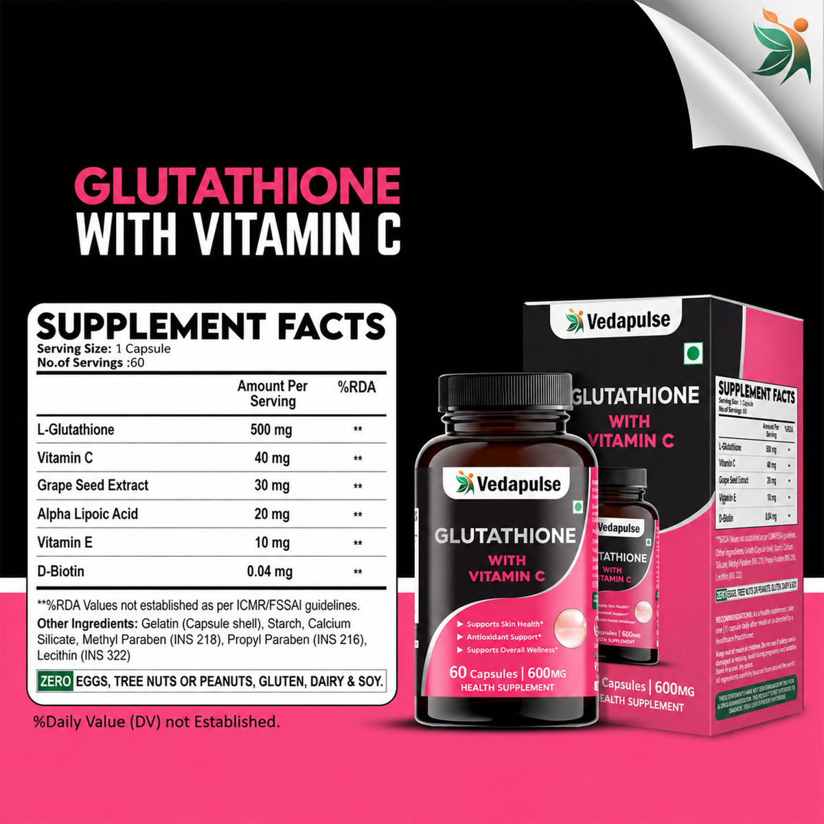 glutathione capsule price in india Capsules with Vitamin C Glowing Skin 20-off-10June