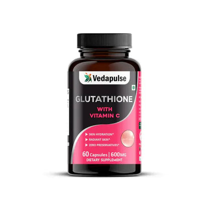 Glowing Skin Glutathione with Vitamin C Capsules | Vedapulse - Vedapulse