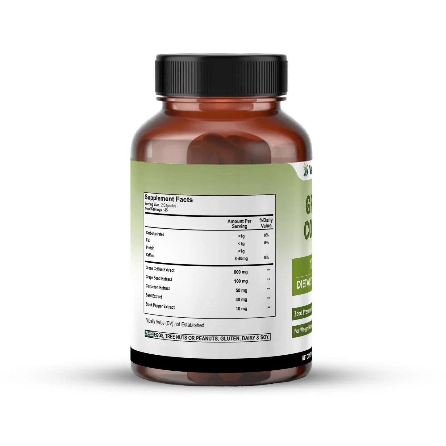 Green Coffee 1000mg Capsules | Vedapulse - Vedapulse