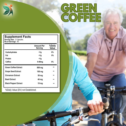 Green Coffee 1000mg Capsules | Vedapulse - Vedapulse