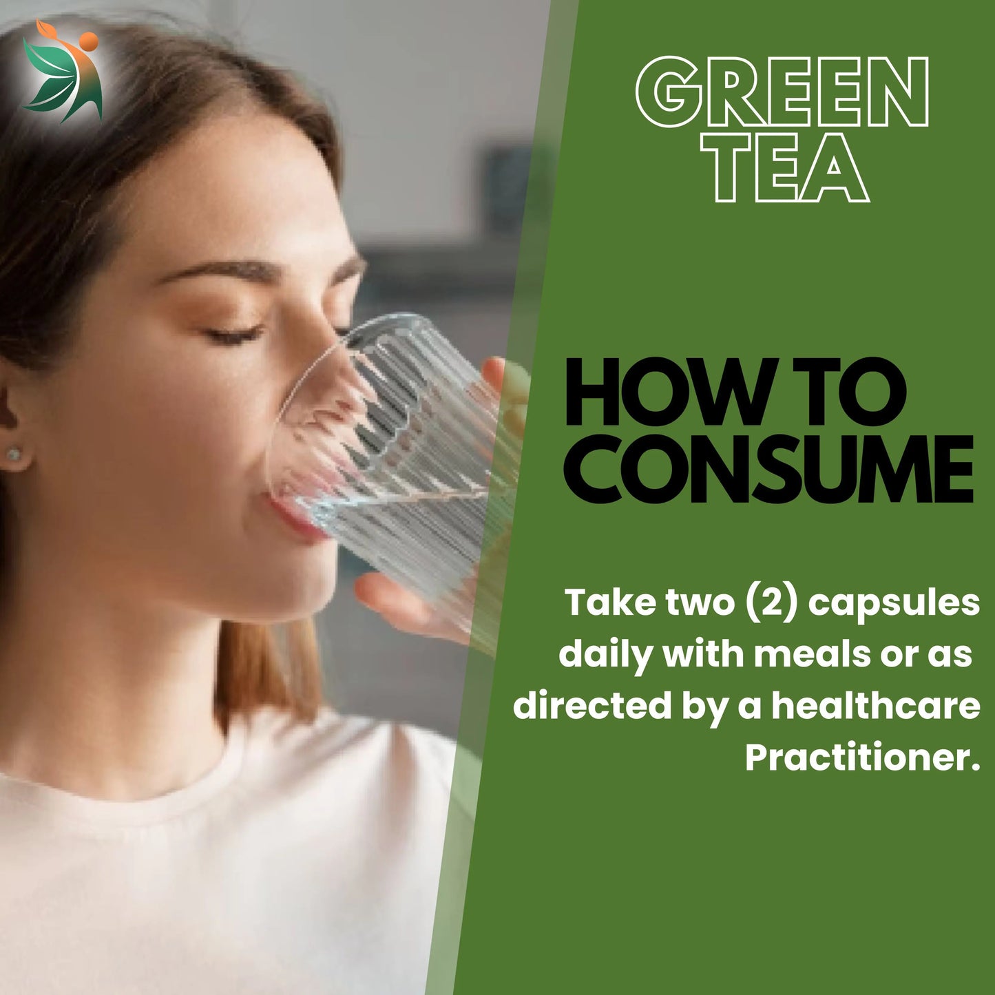 Green Tea Capsules by Vedapulse - Vedapulse