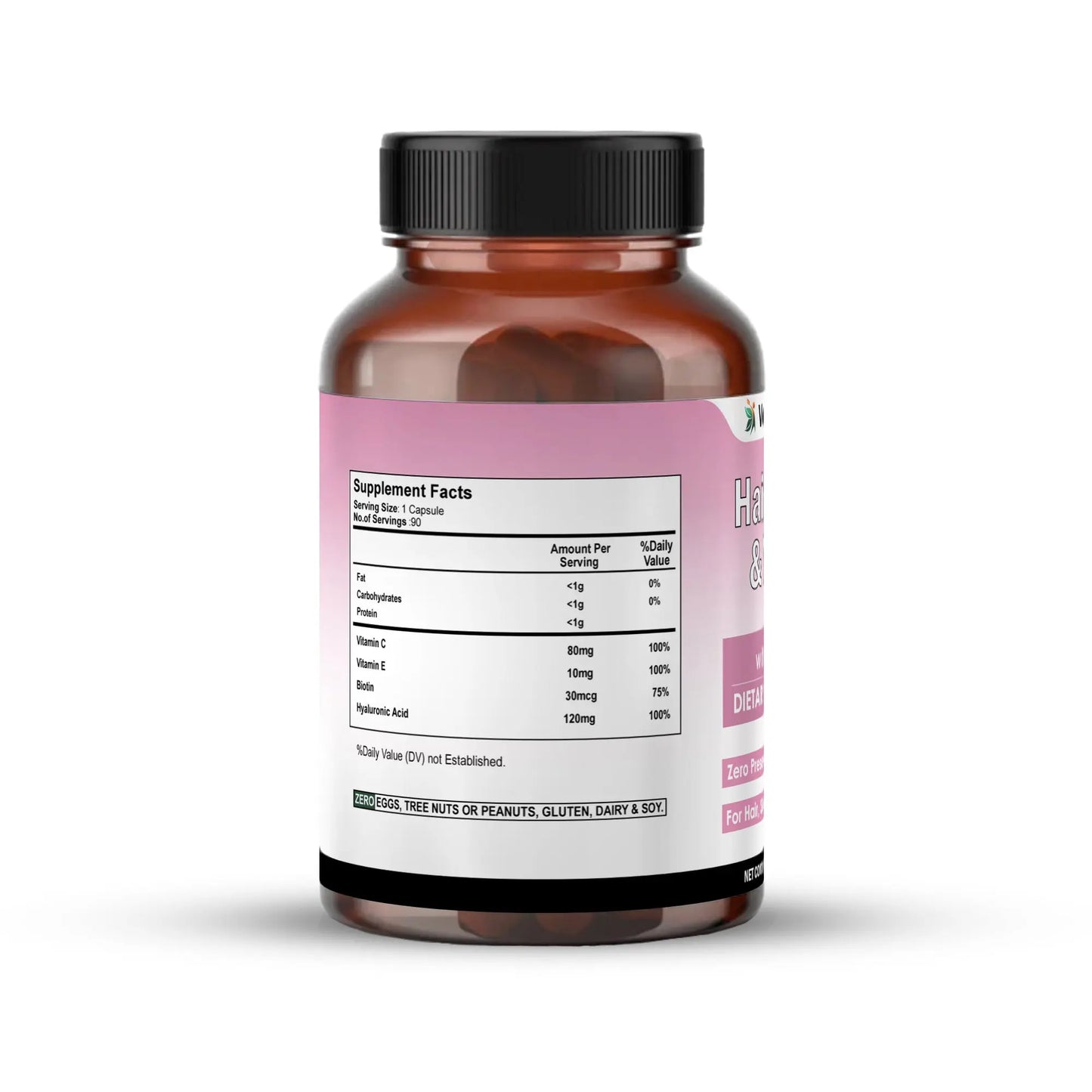 Hair, Skin & Nails with Biotin Capsules | Vedapulse Premium Supllement - Vedapulse