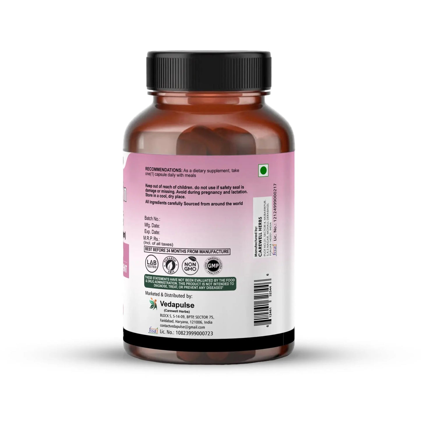 Hair, Skin & Nails with Biotin Capsules | Vedapulse Premium Supllement - Vedapulse