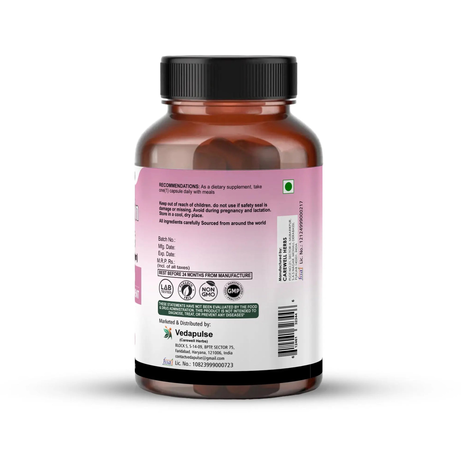 Hair, Skin & Nails with Biotin Capsules | Vedapulse Premium Supllement - Vedapulse