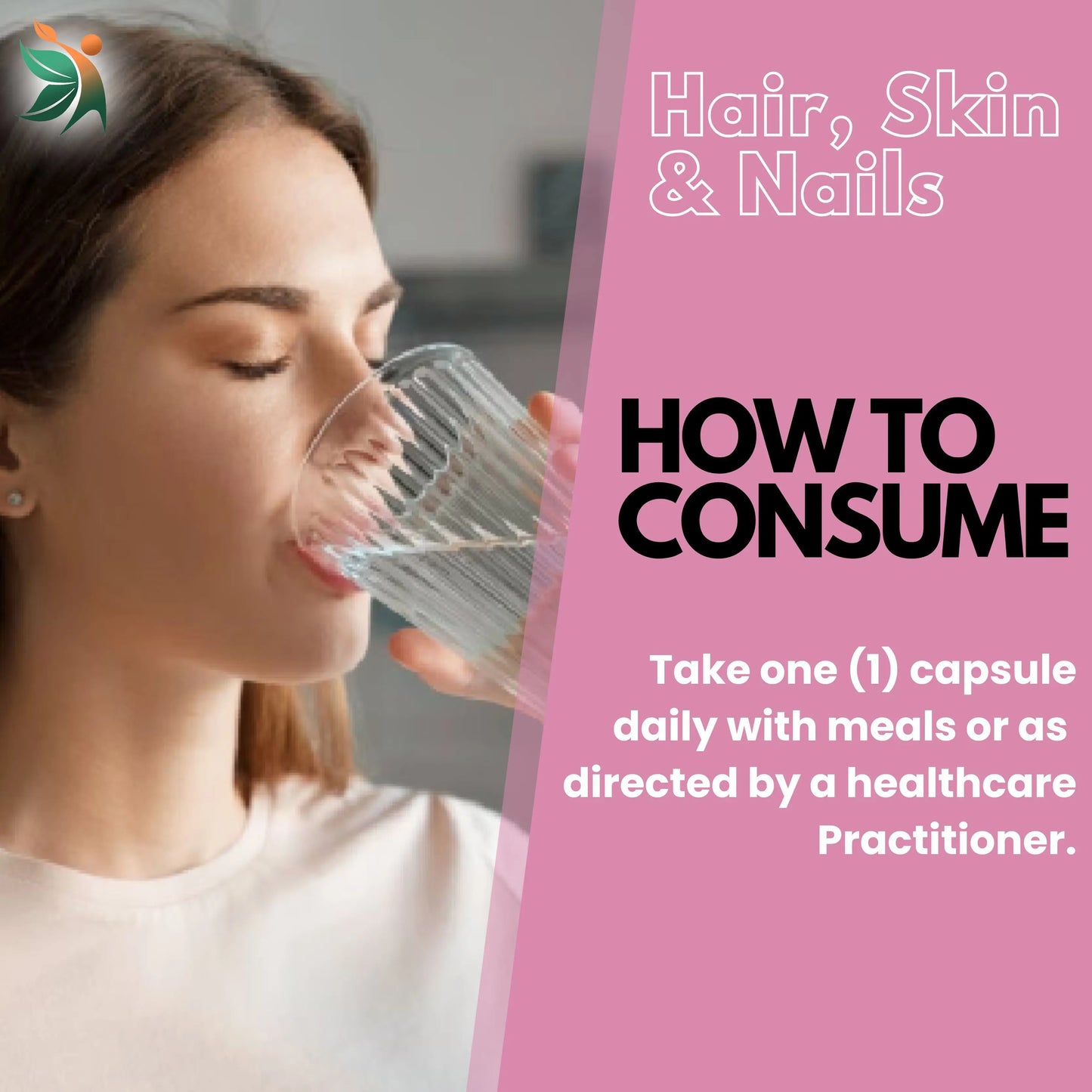 Hair, Skin & Nails with Biotin Capsules | Vedapulse Premium Supllement - Vedapulse