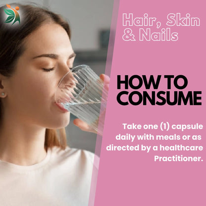 Hair, Skin & Nails with Biotin Capsules | Vedapulse Premium Supllement - Vedapulse