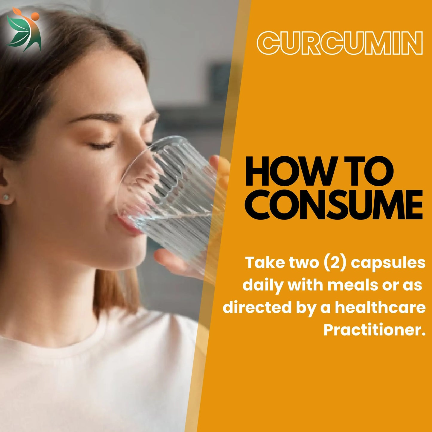 Curcumin 1300 mg Herbal Capsules by Vedapulse - Vedapulse