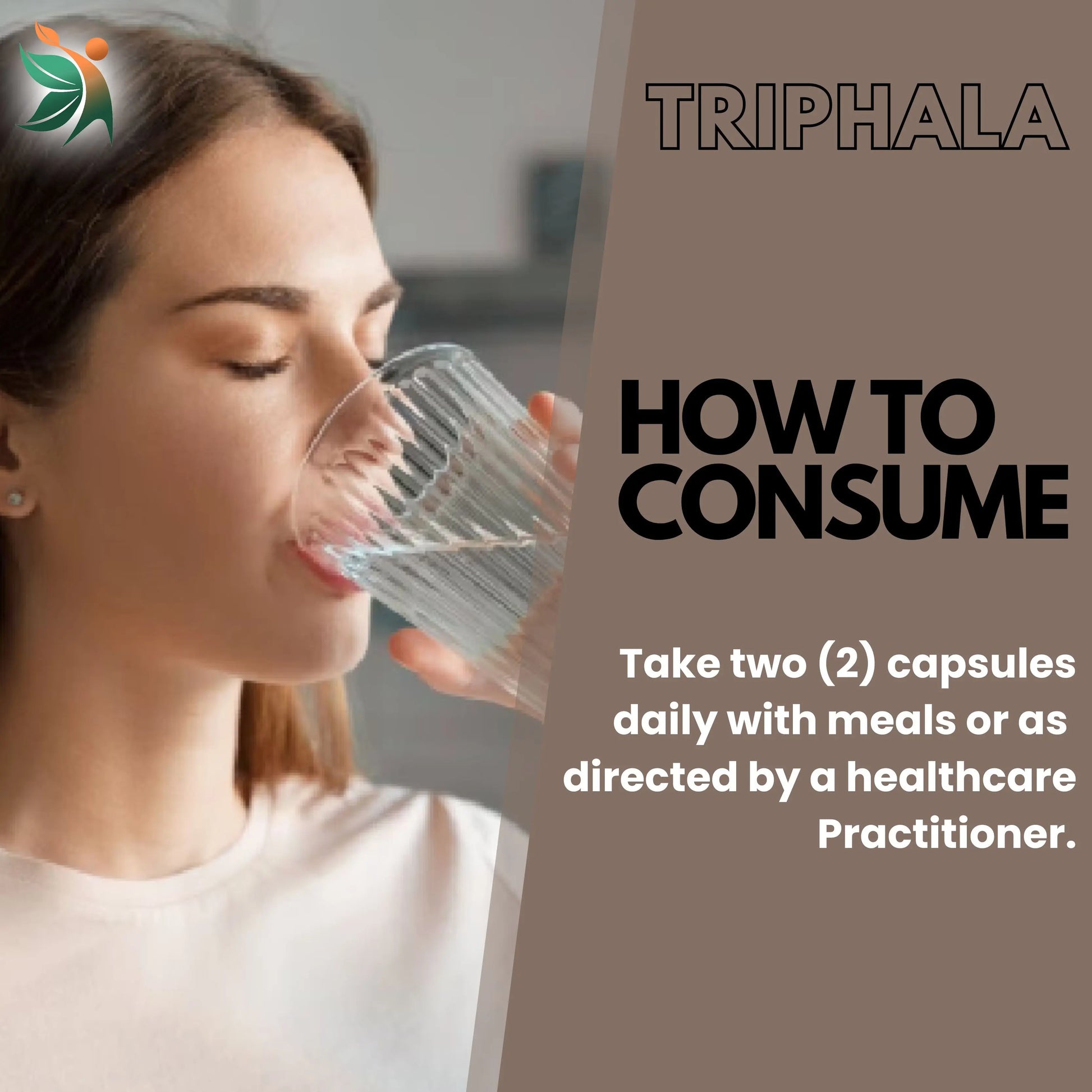 Triphala 750 mg Herbal Capsules | Vedapulse - Vedapulse