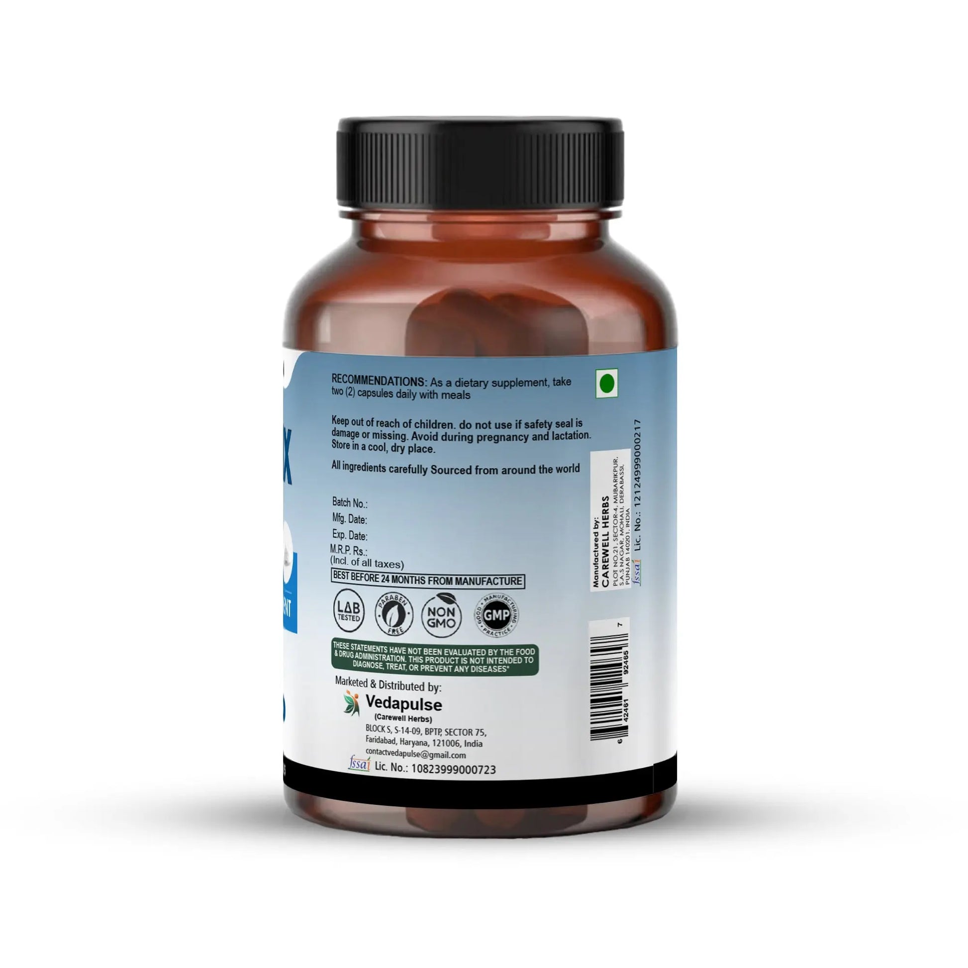 Jointix Glucosamine - 90 Capsules | 1000mg per Serving - Vedapulse