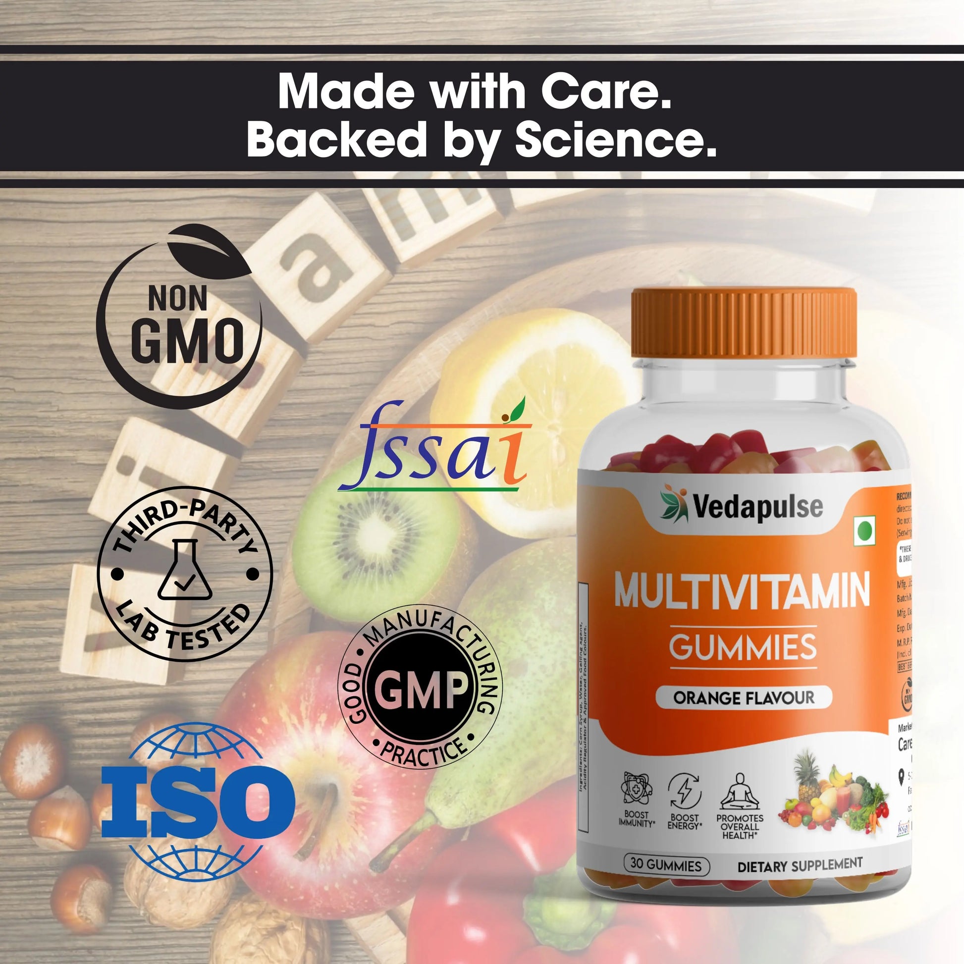Multivitamin Gummies- 30 Days Pack by Vedapulse - Vedapulse