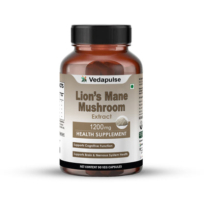 Lion_sManeMushroomExtract1200mgCapsulesBottleFrontSide