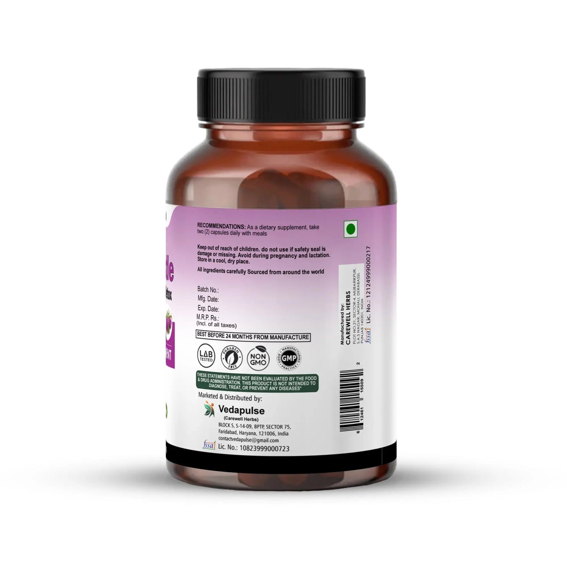 Milk Thistle Liver Detox 900mg capsules | Vedapulse - Vedapulse