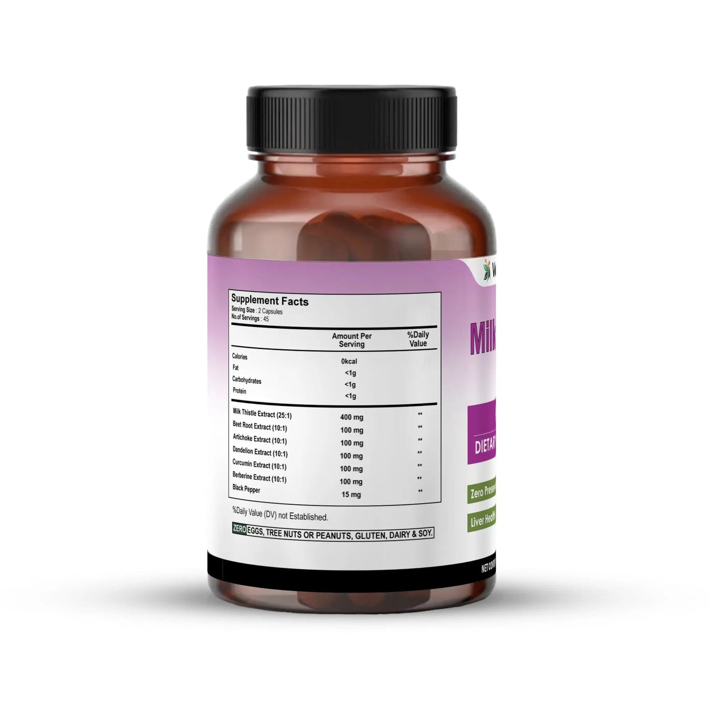 Milk Thistle Liver Detox 900mg capsules | Vedapulse - Vedapulse