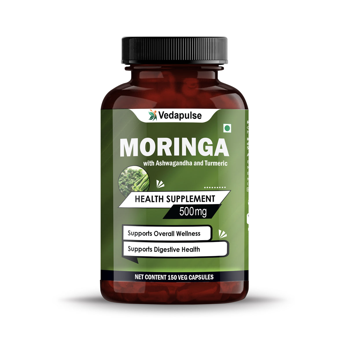 Moringa500MGCapsuleBottleFrontSide
