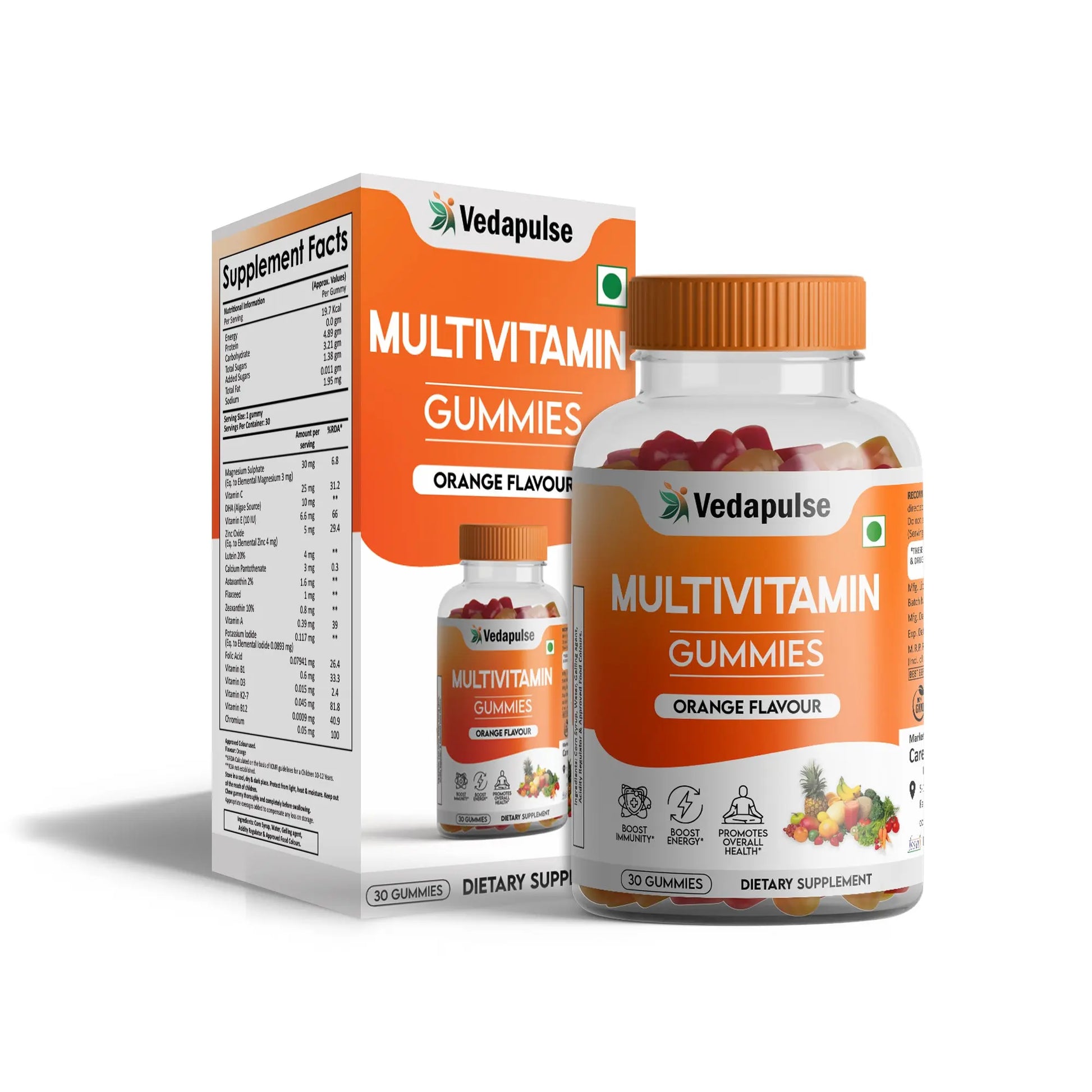 Multivitamin Gummies- 30 Days Pack by Vedapulse - Vedapulse
