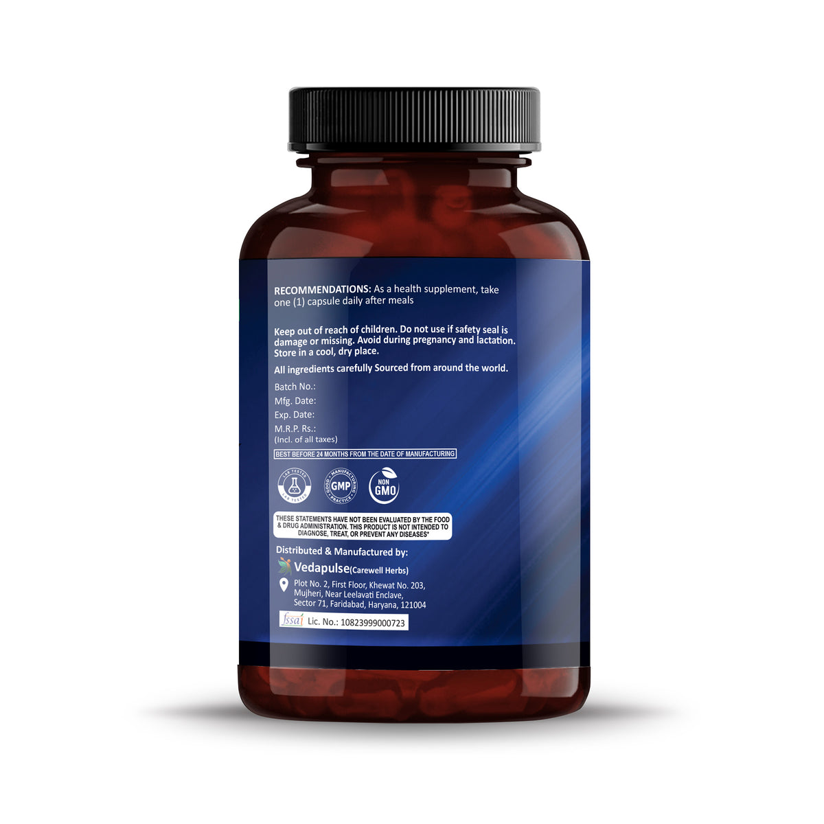 Nac500mgCapsuleBottleLeftSide