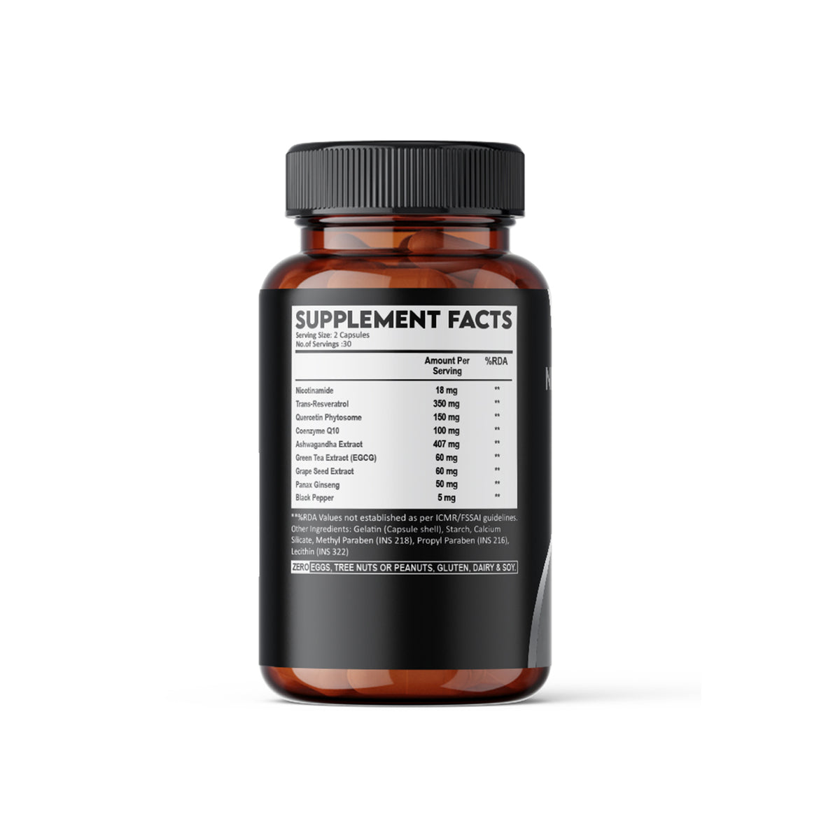 Nicotinamide1200mgSupplementFactsSide