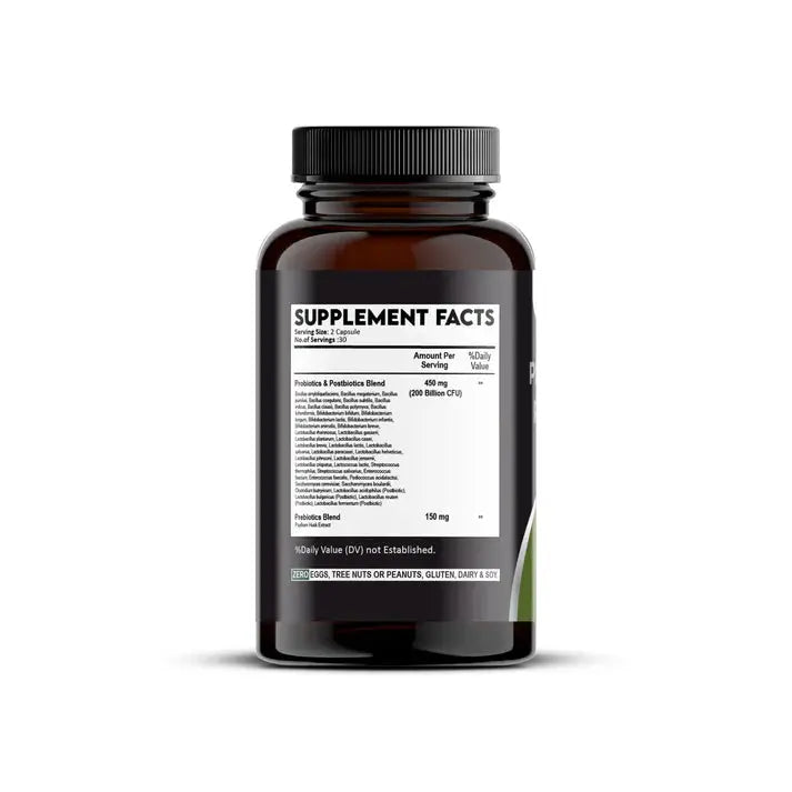 Probiotics + Prebiotics Capsules – Gut, Digestion & Liver Support | Vedapulse - Vedapulse