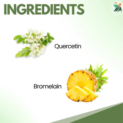 Quercetin with Bromelain Capsules 1000mg | Vedapulse
