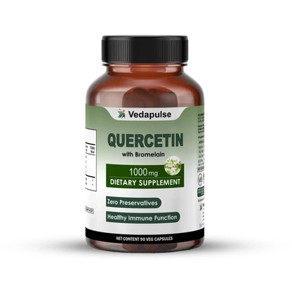 Quercetin with Bromelain 1000mg Herbal Capsules| Vedapulse - Vedapulse