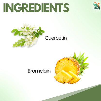 Quercetin with Bromelain 1000mg Herbal Capsules| Vedapulse - Vedapulse
