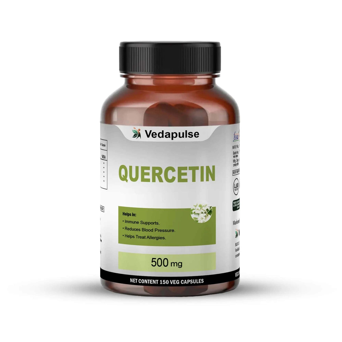 Quercetin with Bromelain Capsules 1000mg | Vedapulse